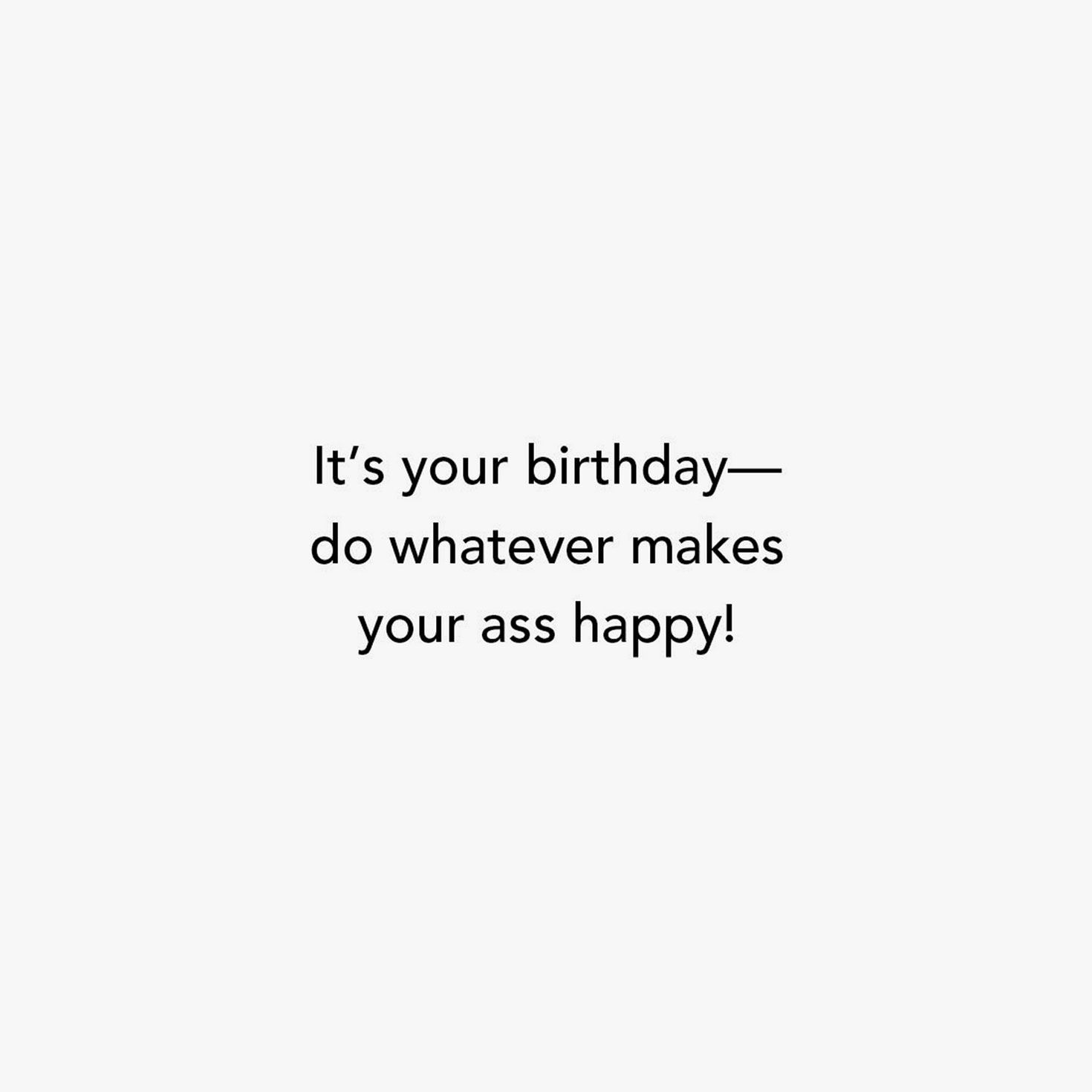 Donkey Make Your Ass Happy Funny Birthday Card Sentiment image number 2