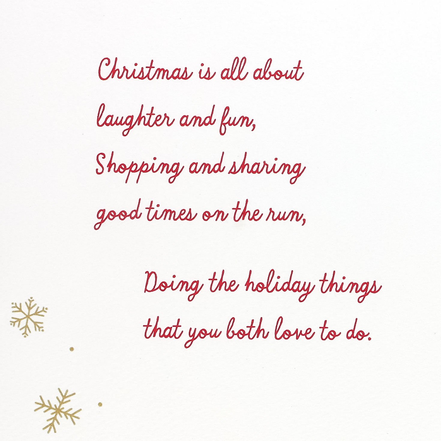Stockings Christmas Card for Daughter and Husband Sentiment image number 2