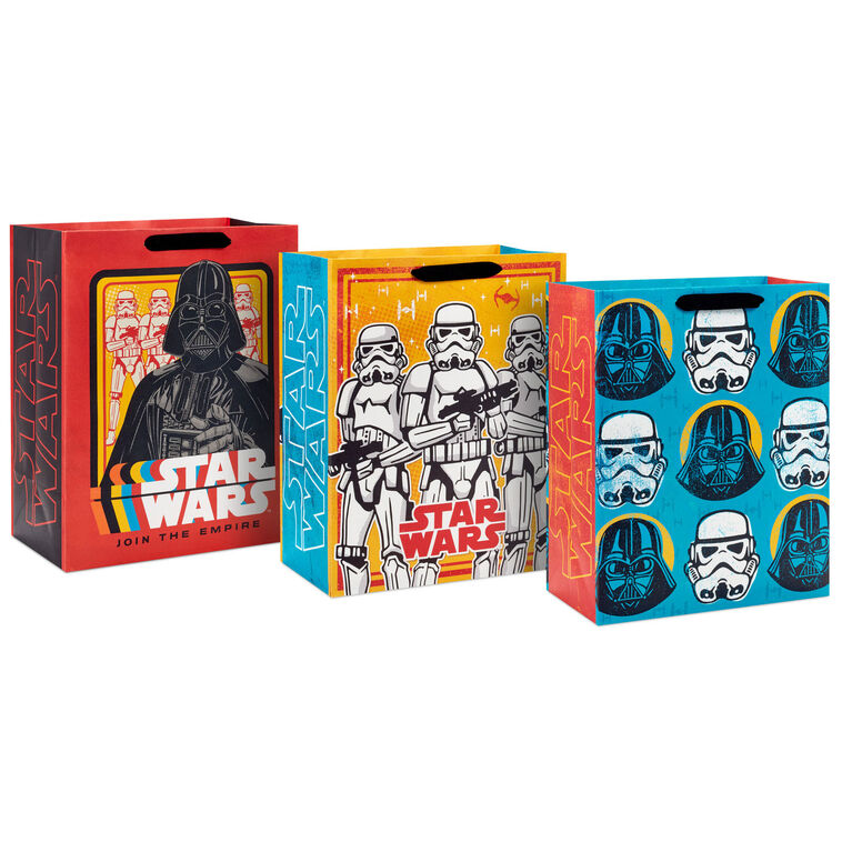 13" Star Wars™ Galactic Empire 3-Pack Assorted Large Gift Bags