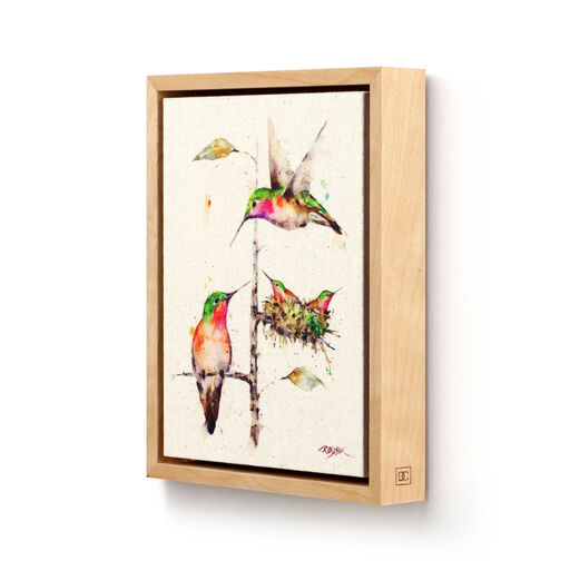 Demdaco Hummingbird Family Wall Art, 8x10, 