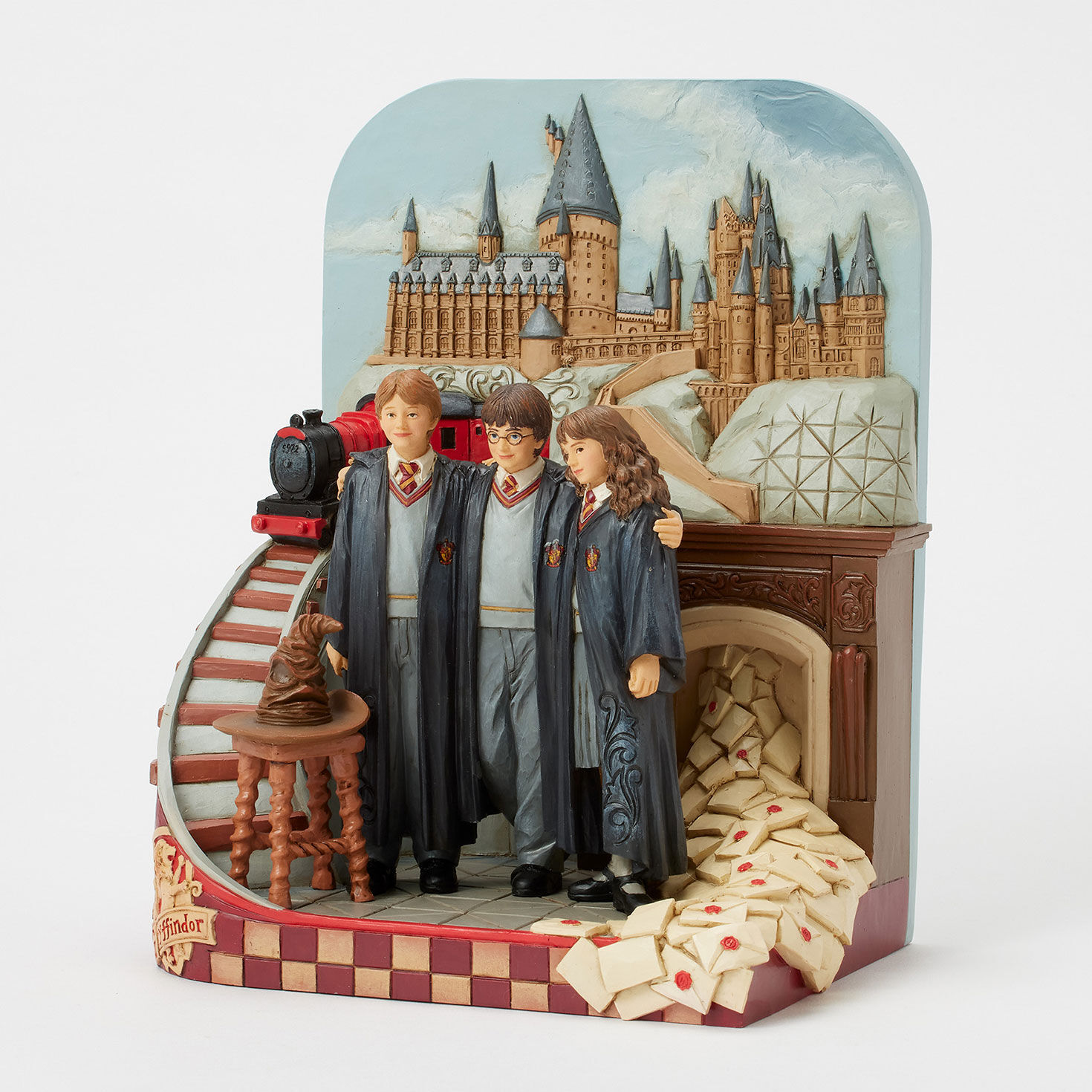 Jim Shore Harry Potter, Ron and Hermione With Train Figurine, 9" for only USD 164.99 | Hallmark
