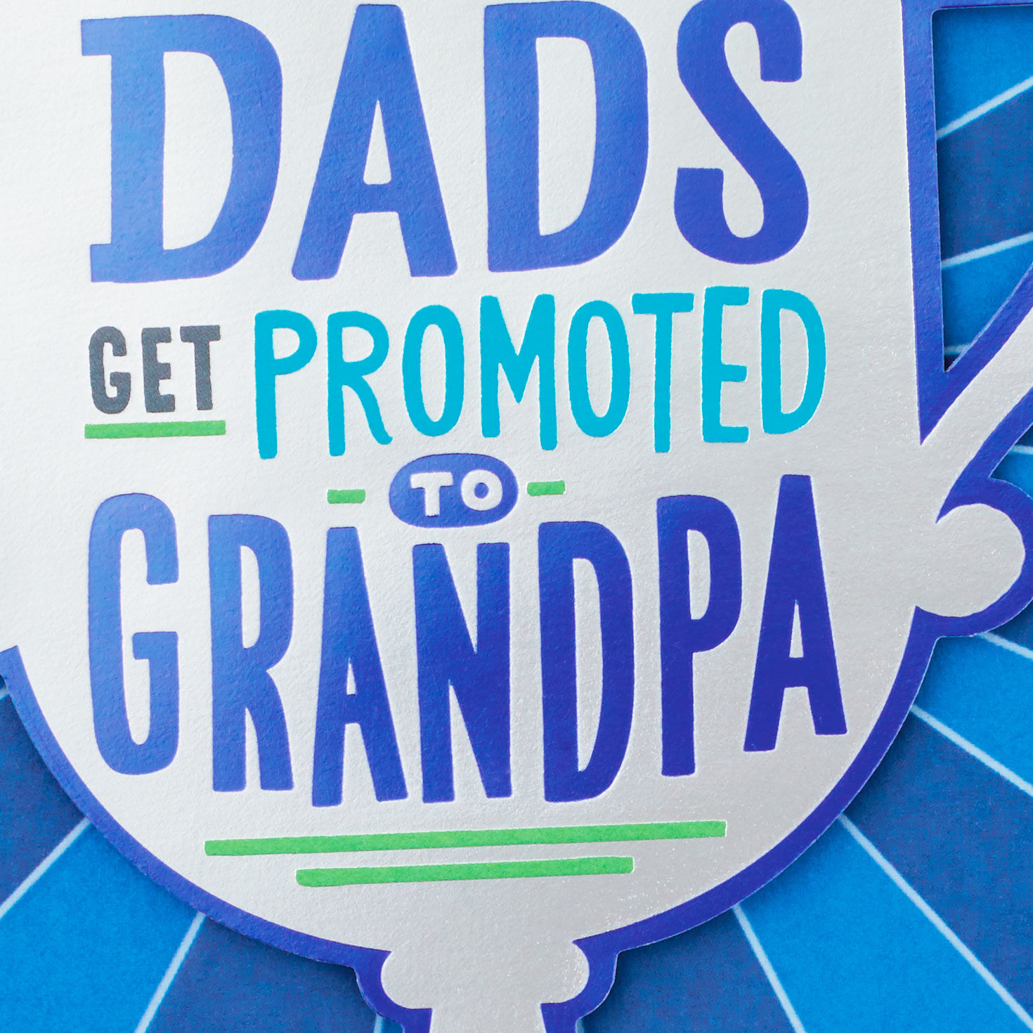 Silver and Blue Trophy Grandpa Father's Day Card Card Front Detail image number 4