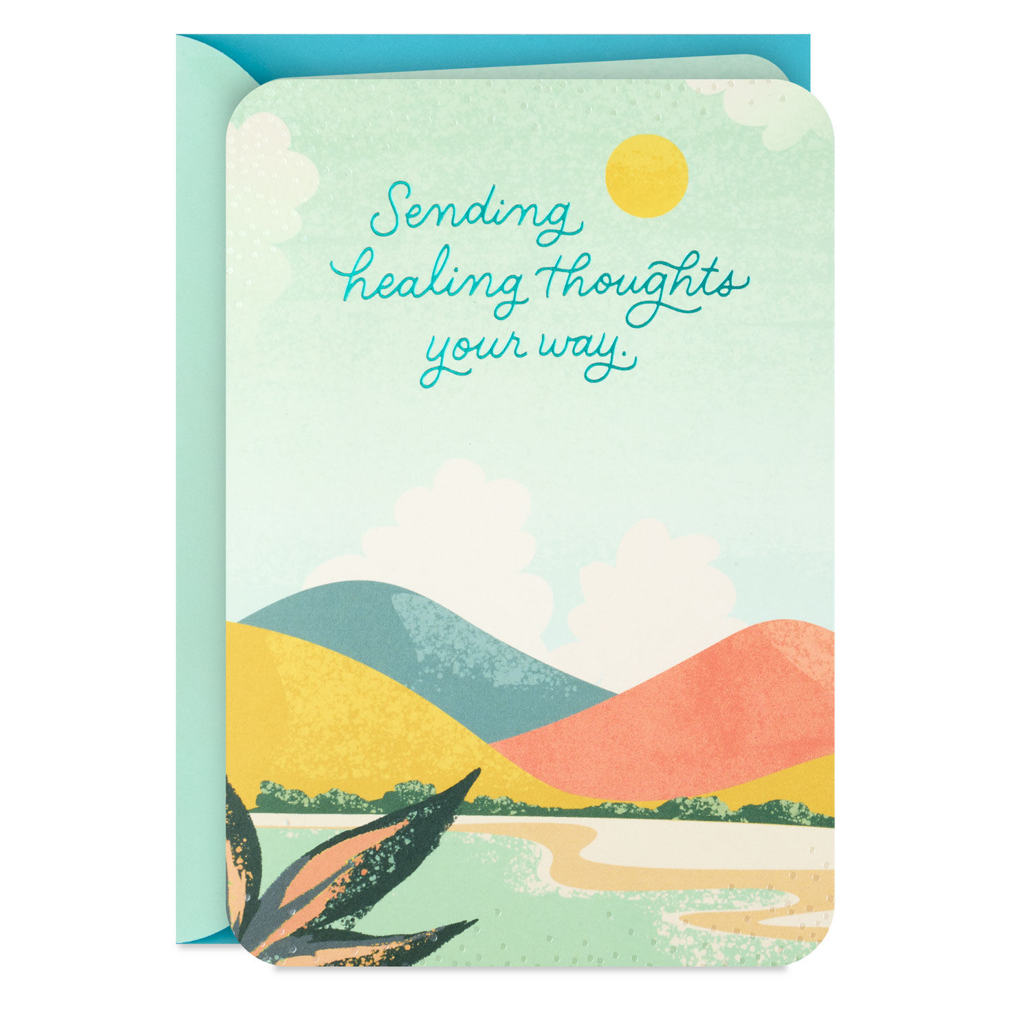 Sending Healing Thoughts Your Way Get Well Card