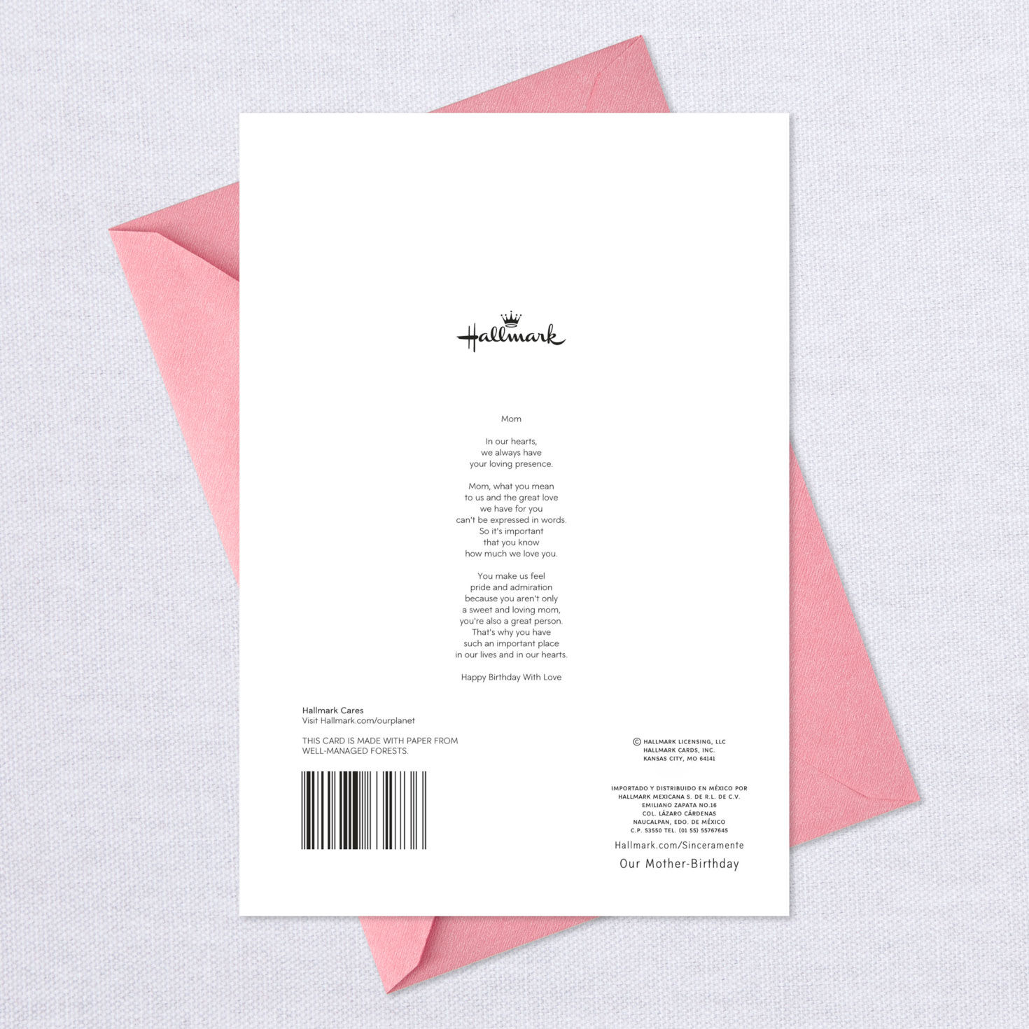 What You Mean to Us Spanish-Language Birthday Card for Mom, , large image number 8