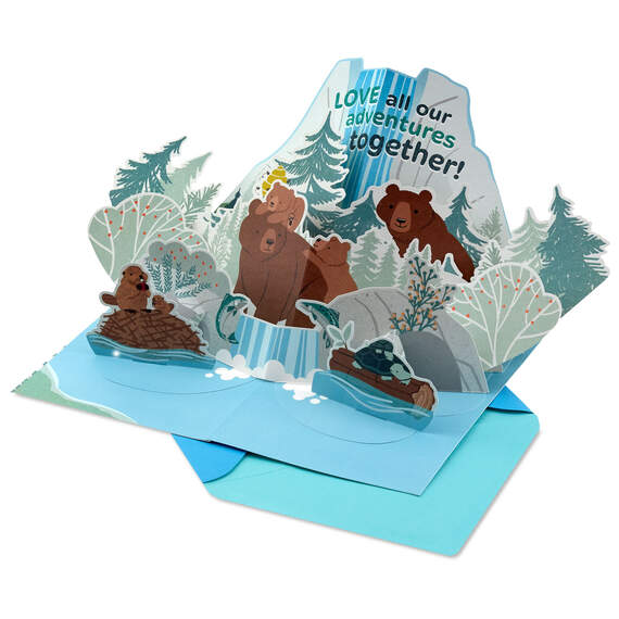 Happy Papa-Bear's Day 3D Pop-Up Father's Day Card, , large image number 1