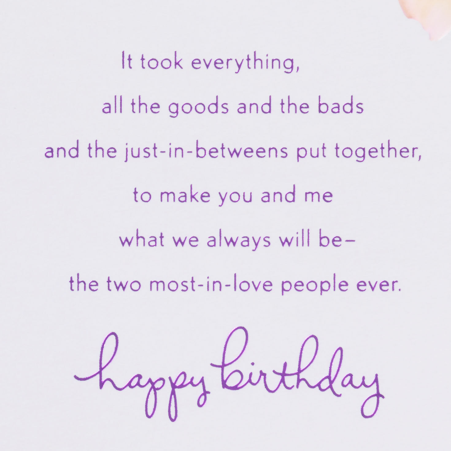 Flowers and Vellum Birthday Card for Wife Card Front image number 2
