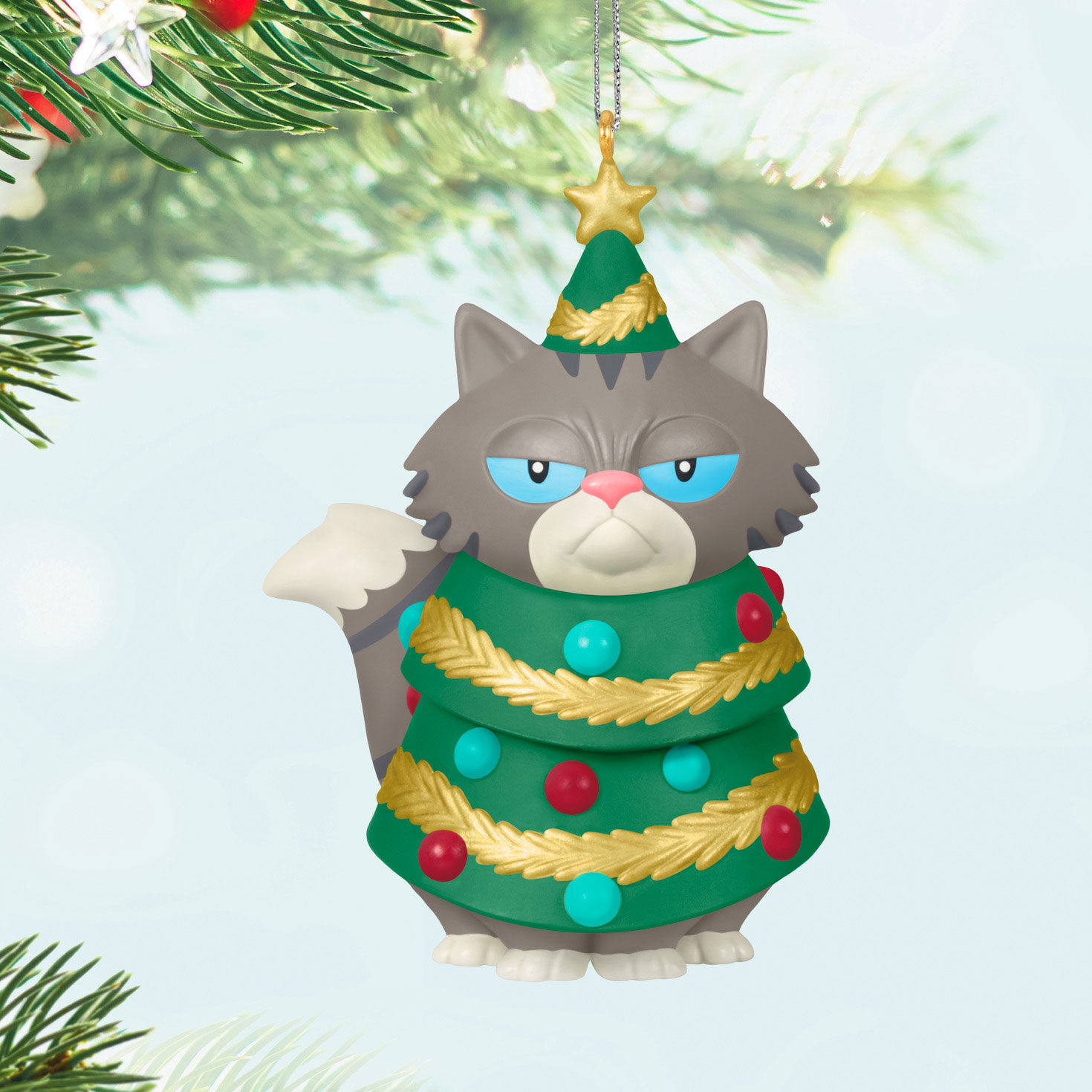 Festive Feline Ornament for only USD 23.99 | Hallmark