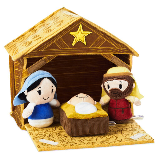 little bitts™ Nativity and Manger Plush, Set of 4, 