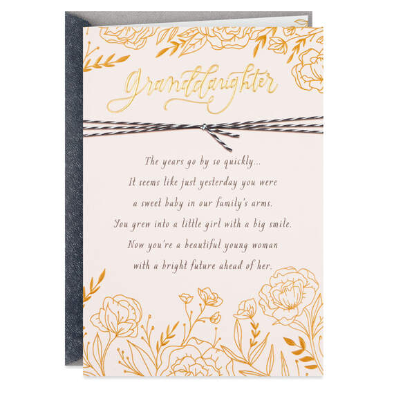 You Are Loved Religious Graduation Card for Granddaughter, , large image number 1