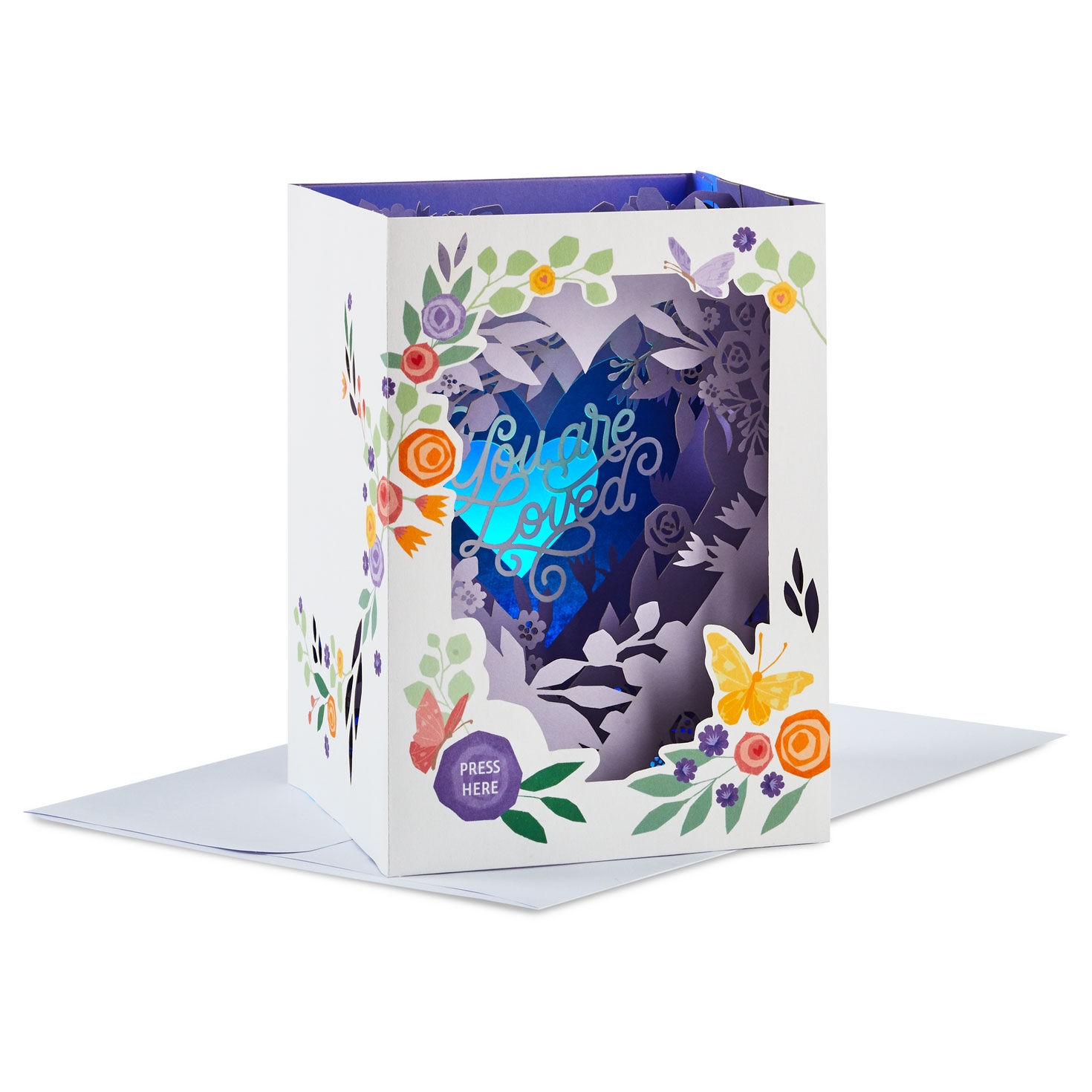 Inspired By the Way You Love and Care Pop-Up Musical Mother's Day Card With Light