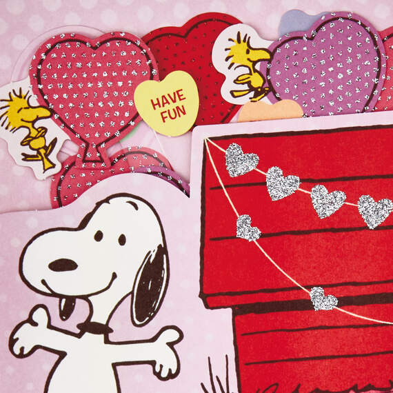 Peanuts® Snoopy and Woodstock Pop-Up Valentine's Day Card, , large image number 4