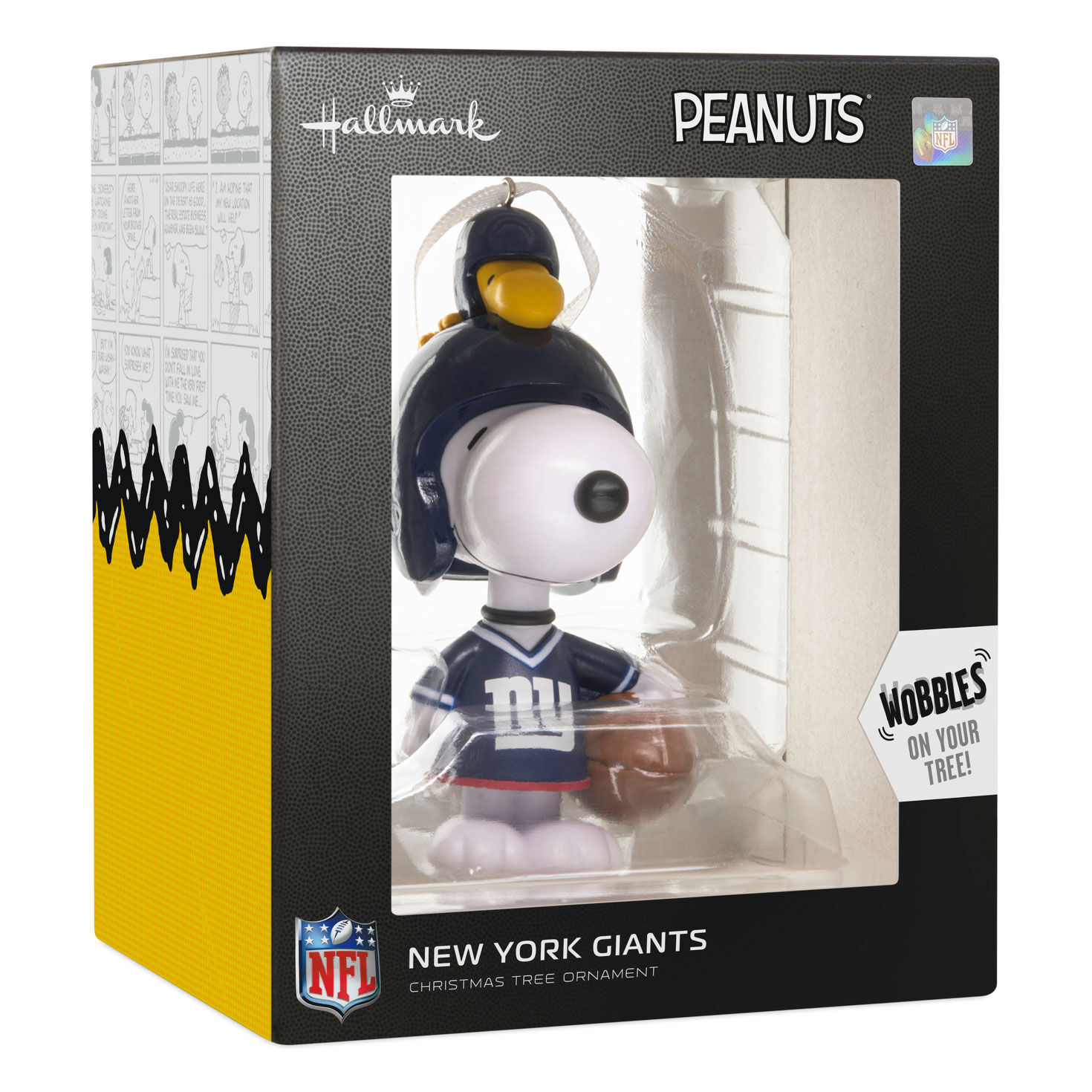 Snoopy New York Giants Christmas Ornament  image number 7