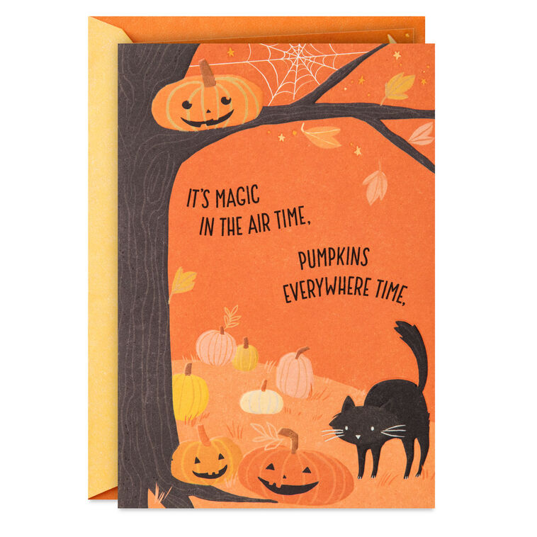 Pumpkins Everywhere Halloween Card