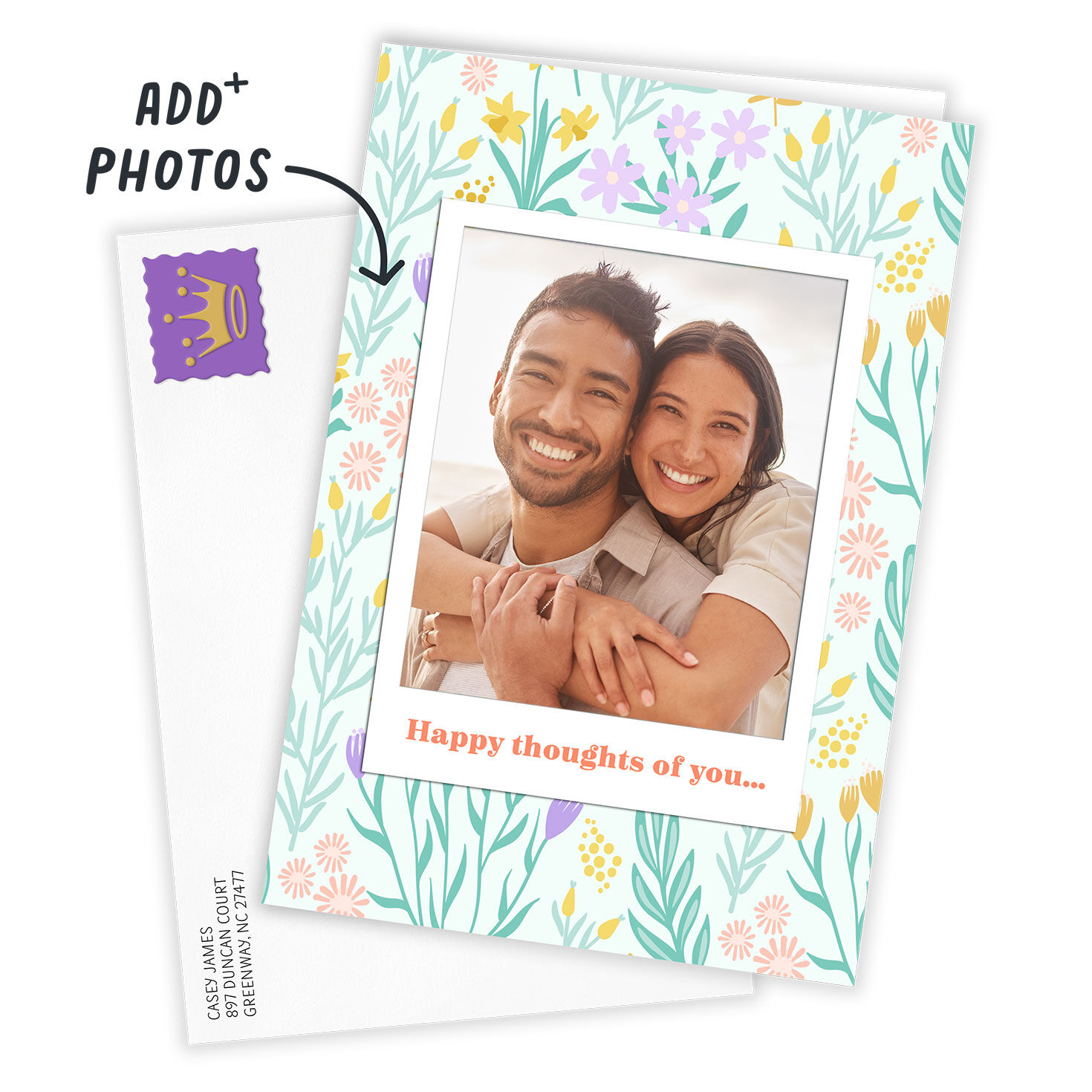 Happy Thoughts Bloom Custom Card, , large image number 2