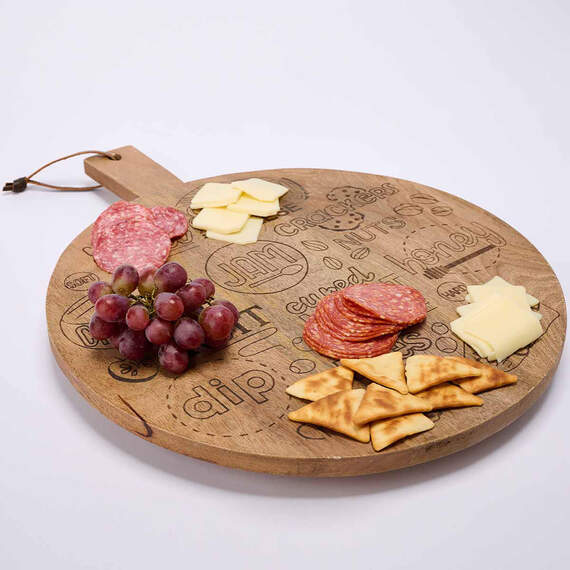 Mud Pie Lazy Susan Wood Charcuterie Board, , large image number 4