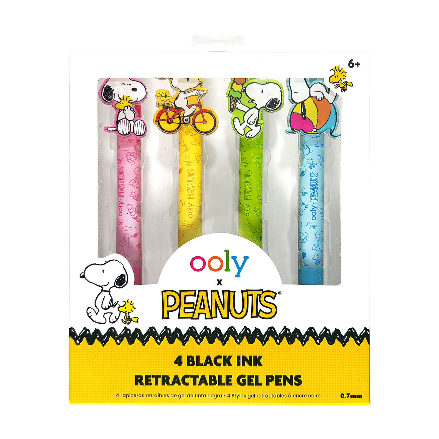 Ooly Peanuts Black Ink Retractable Gel Pens, 4-count for only USD 11.95 | Hallmark