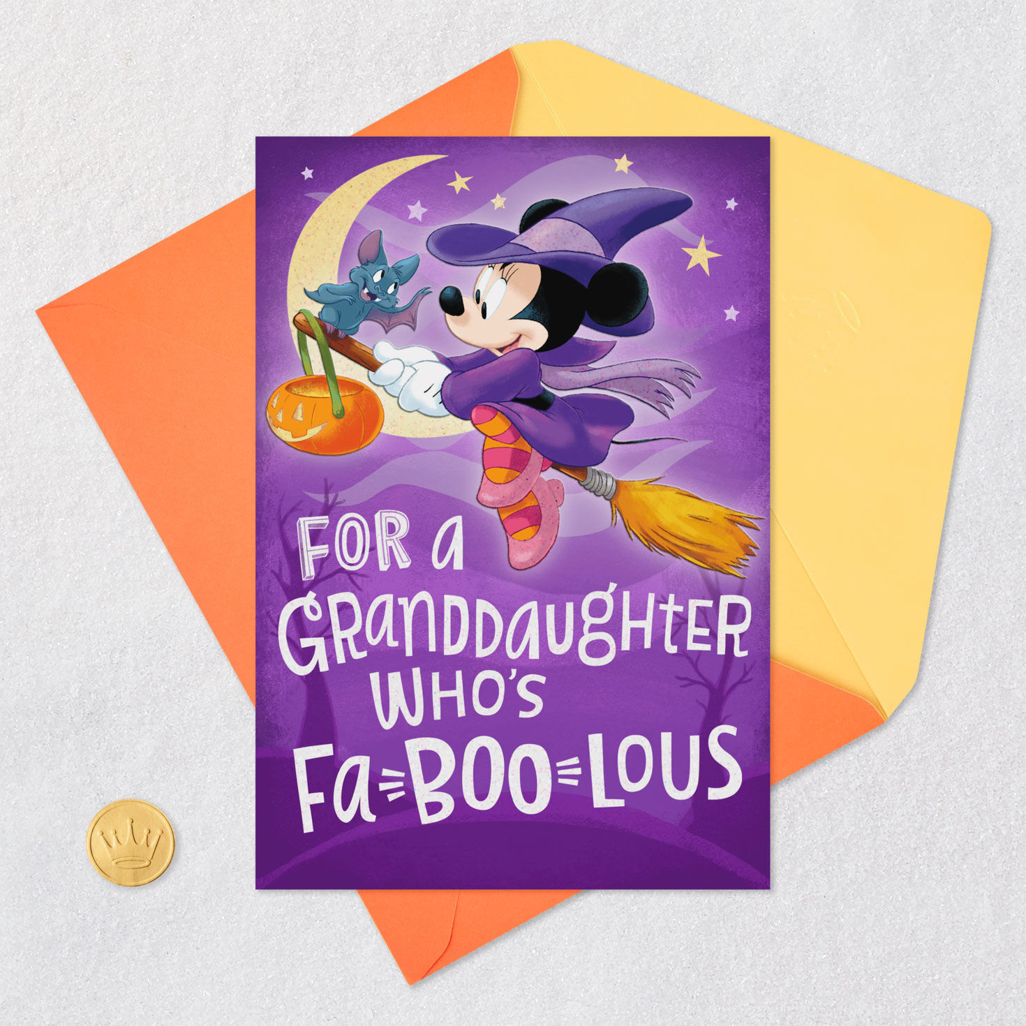 Disney Minnie Mouse You're Fa-Boo-Lous Halloween Card for Granddaughter for only USD 3.59 | Hallmark