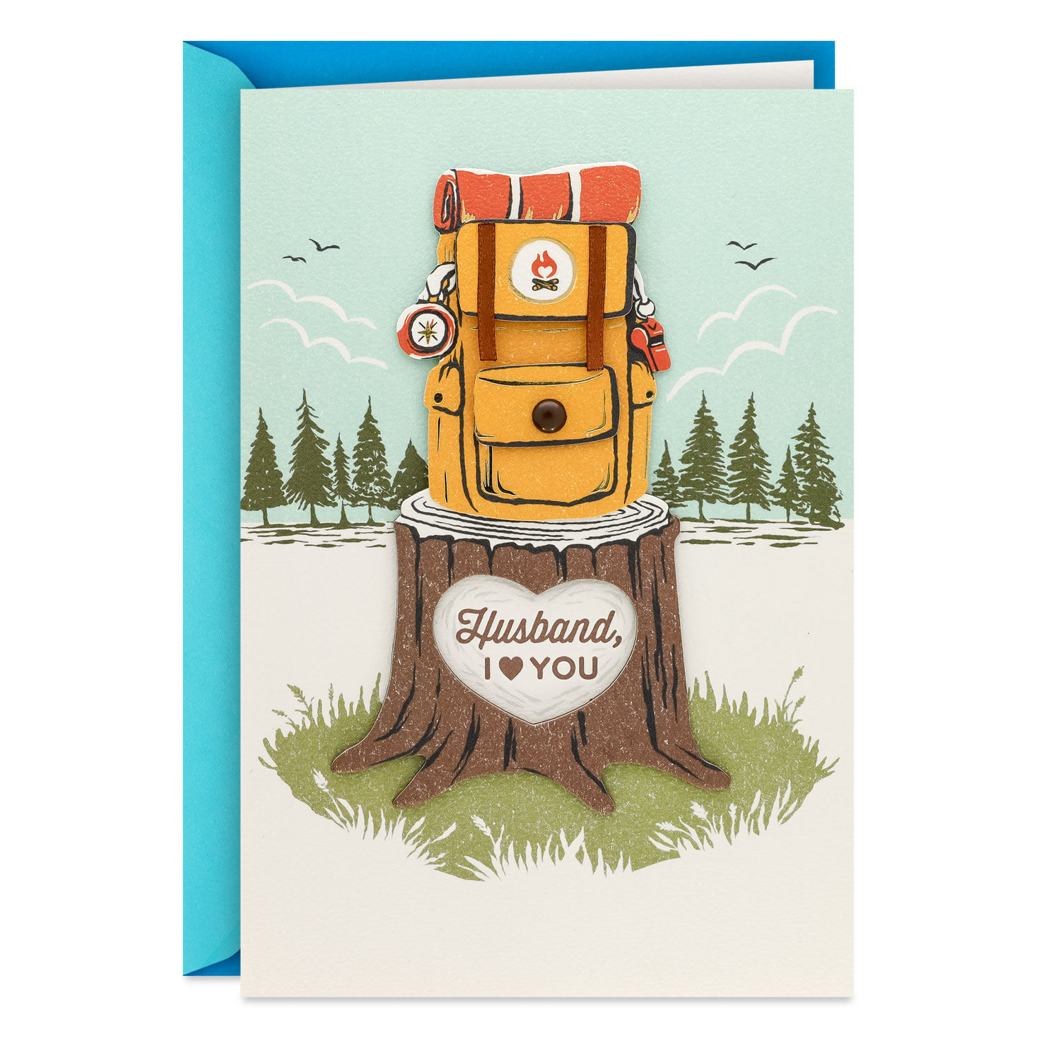 Happy Campers Father's Day Card for Husband