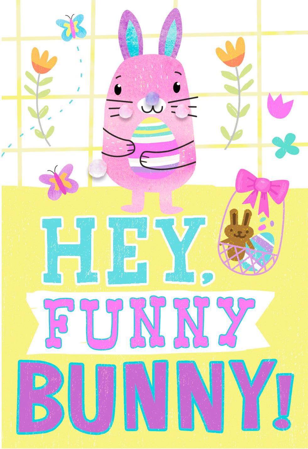 Funny Bunny Easter Card