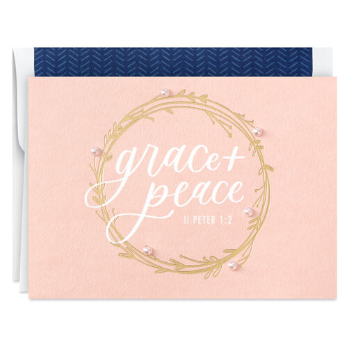 Grace and Peace Religious Boxed Blank Note Cards, Pack of 8, 