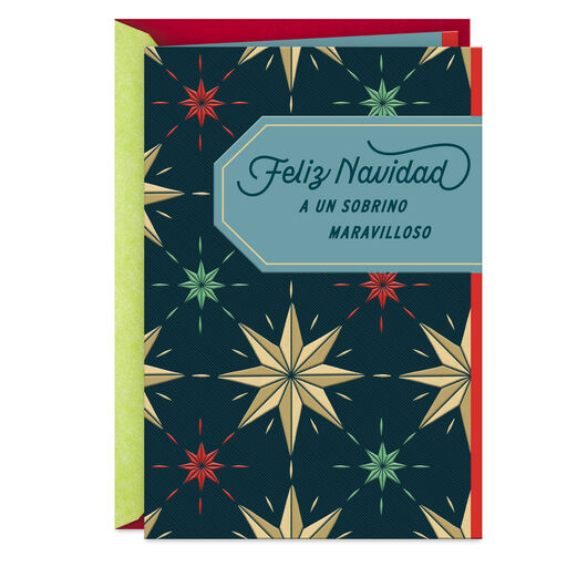 You Are Very Loved Spanish-Language Christmas Card for Nephew, 