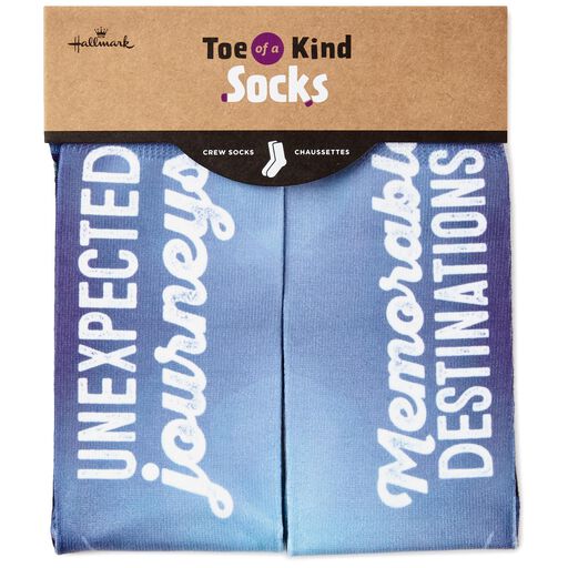 Unexpected Journeys Car With Surfboard Toe of a Kind Novelty Socks, 