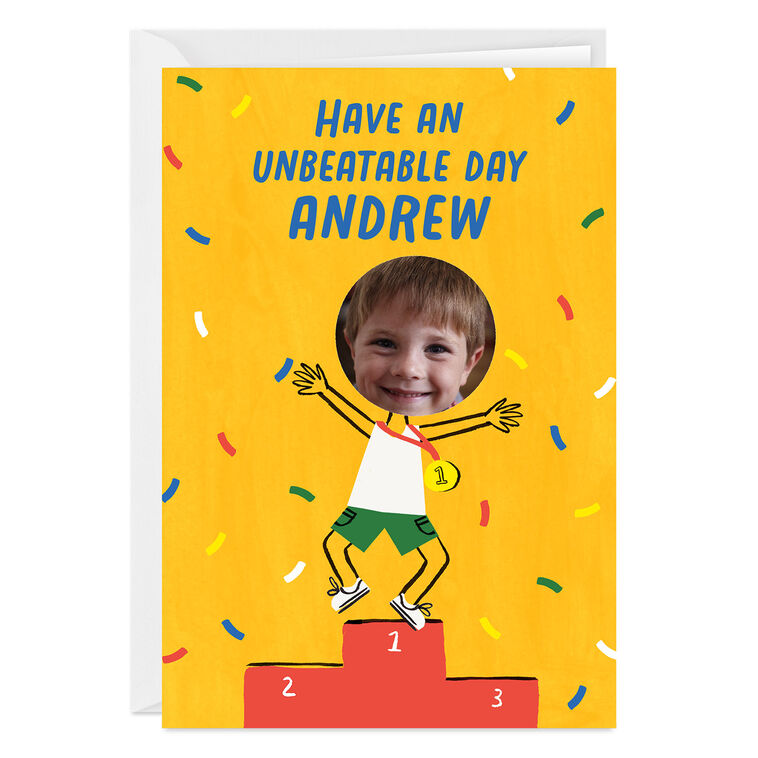 Have an Unbeatable Day Funny Custom Thinking of You Card