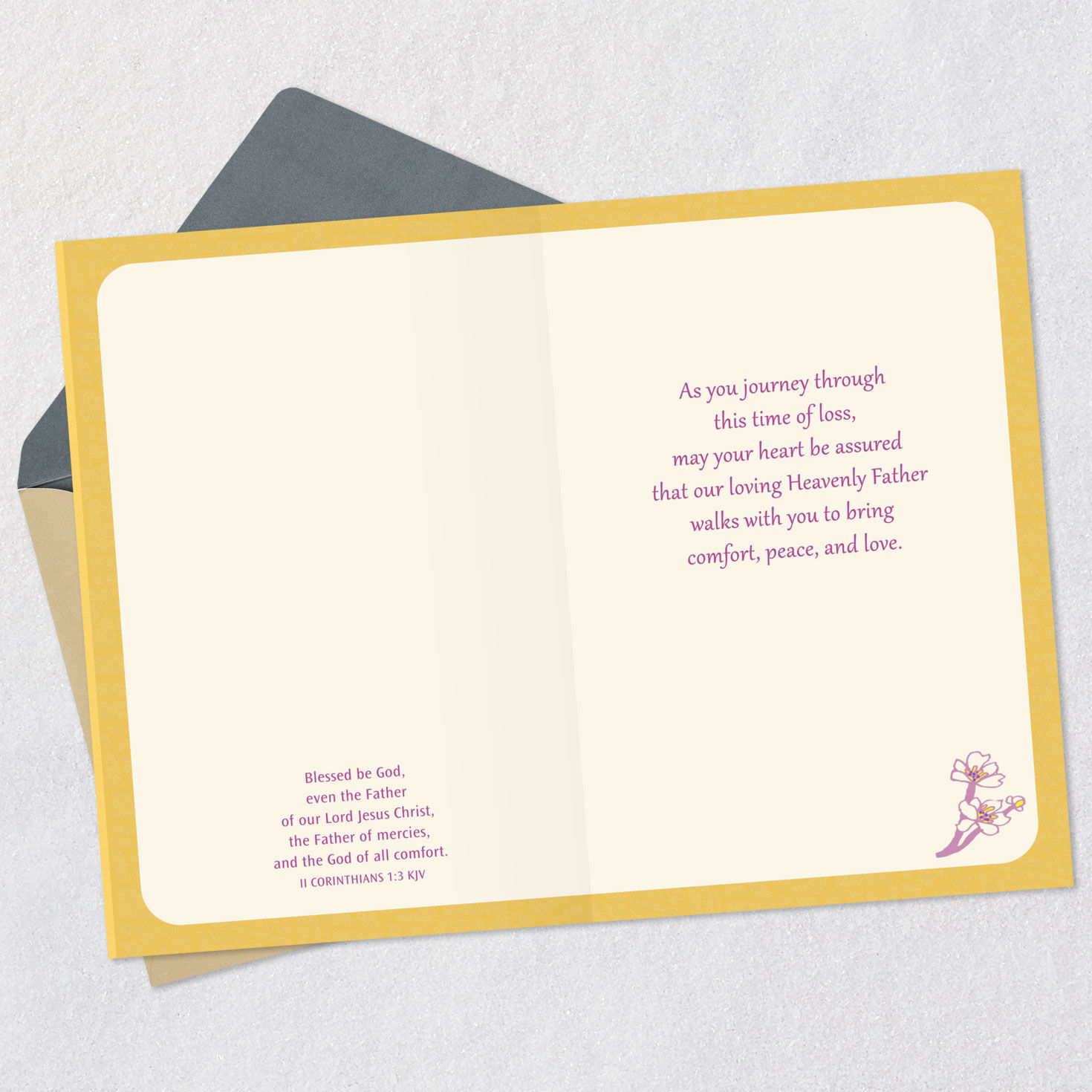 May Your Heart Be Assured Religious Sympathy Card Greeting Cards