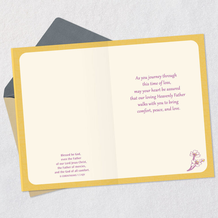 May Your Heart Be Assured Religious Sympathy Card, , large image number 4