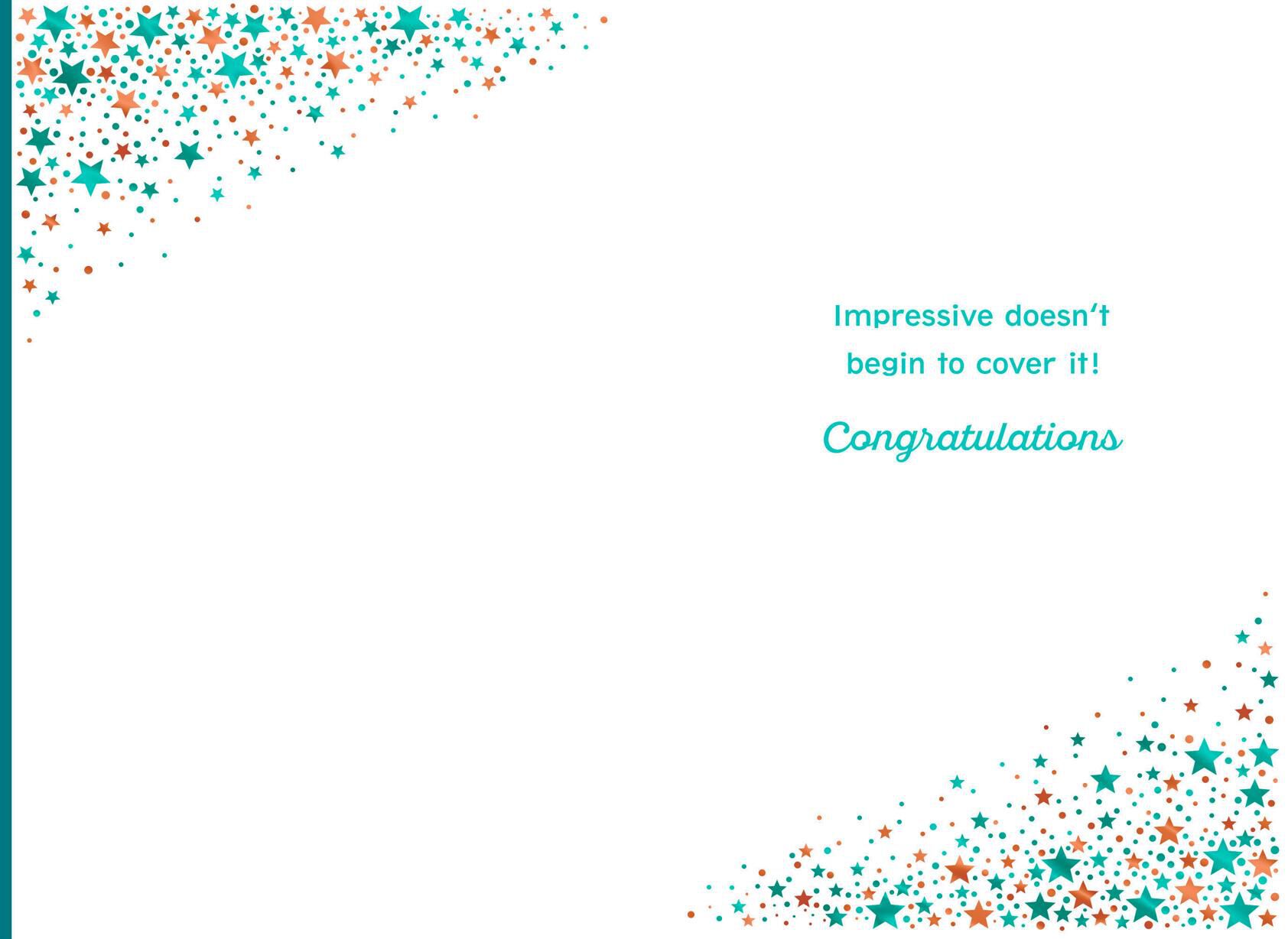 Bold Bravo Congratulations Card