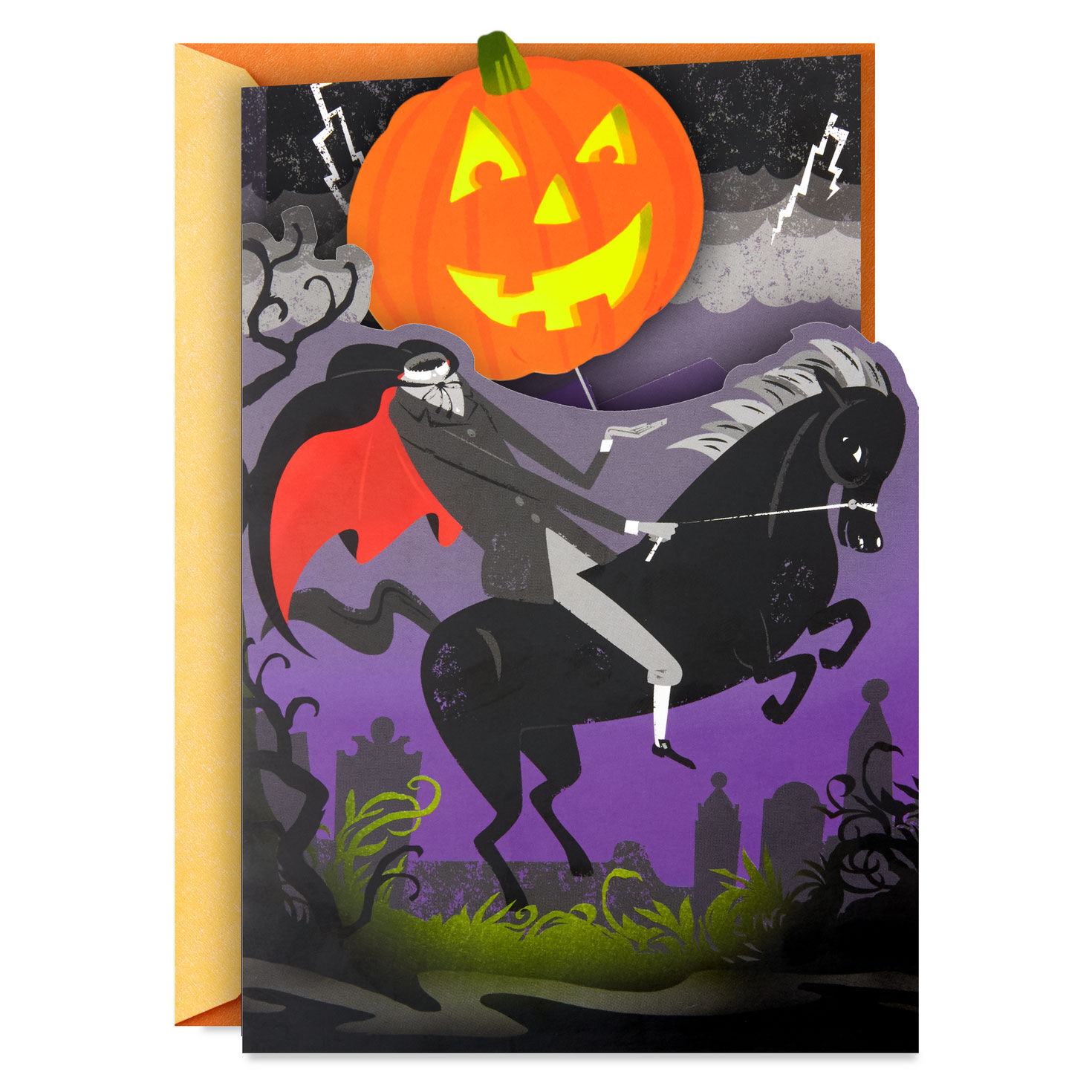 Headless Horseman Musical Pop-Up Halloween Card