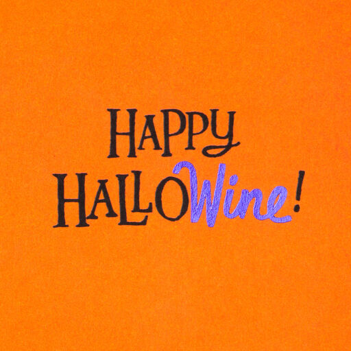 Happy Hallowine Funny Halloween Card, 