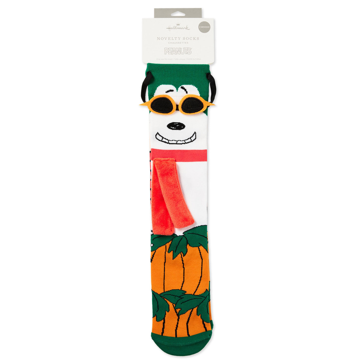 Peanuts® Great Pumpkin Linus and Flying Ace Novelty Socks