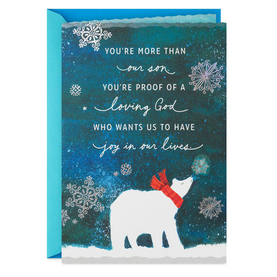 Thanking God for You Christmas Card for Son, , large image number 1