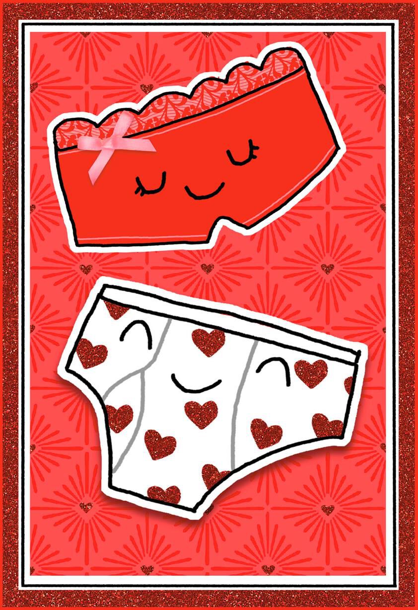 Brief Wish Funny Valentine's Day Card