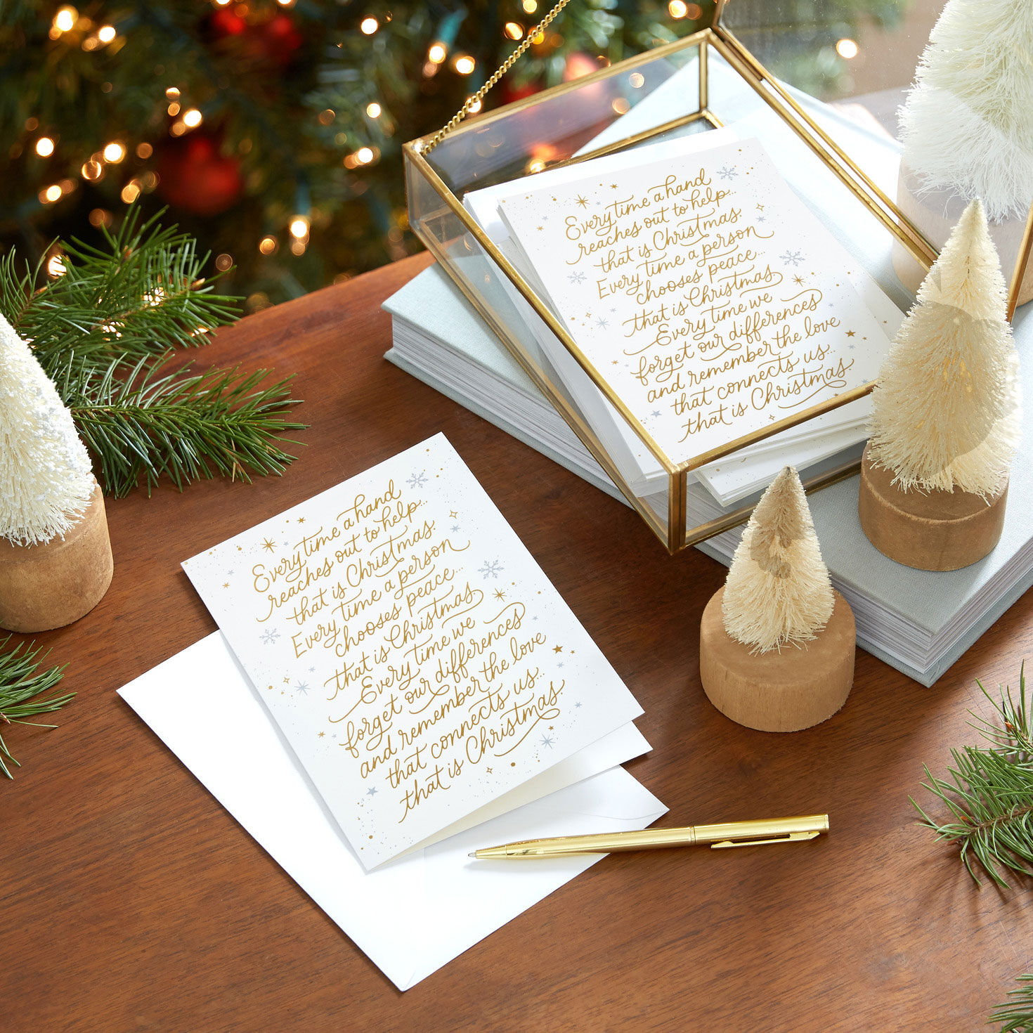 Spiritual Festive Boxed Christmas Card Pack in use image number 7