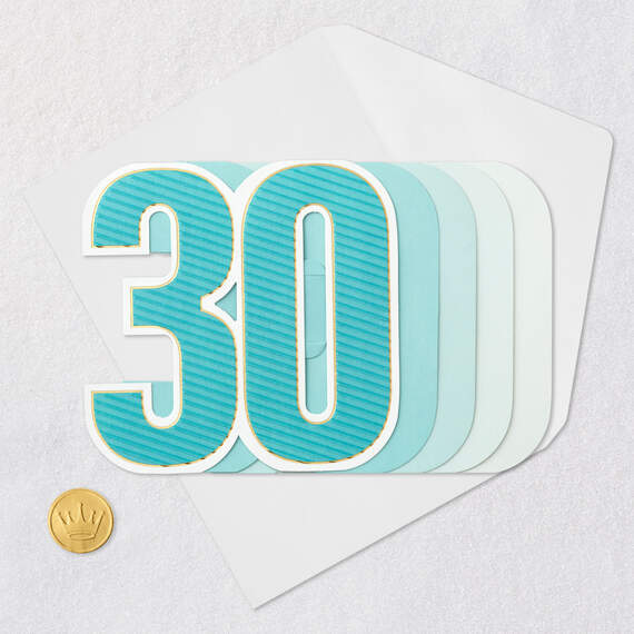 Many More Good Years Ahead 3D Pop-Up 30th Birthday Card, , large image number 5
