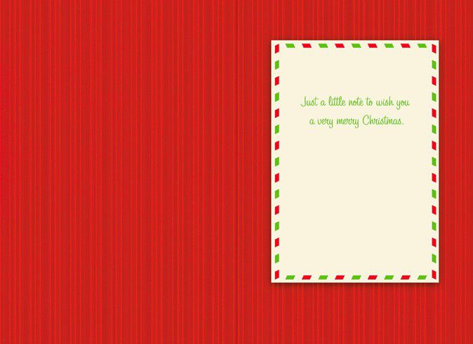 Letter-Filled Mailbox Christmas Card