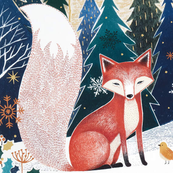 UNICEF Fox in Forest Holiday Cards, Box of 12, , large image number 6
