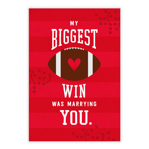 Team Us Football Folded Love eCard for Spouse, 