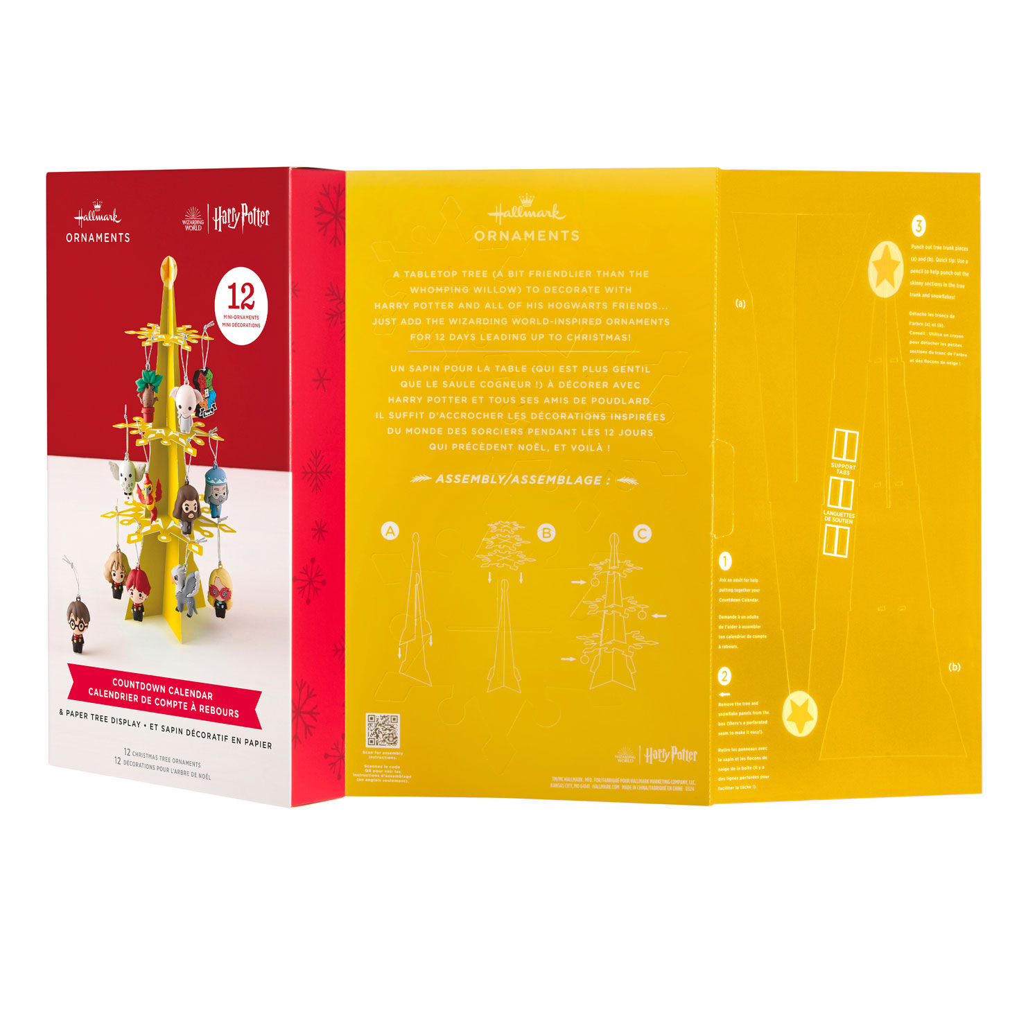 Harry Potter&trade; Hallmark Countdown Calendar Paper Tree Set With 12 Mini Ornaments, , large image number 7