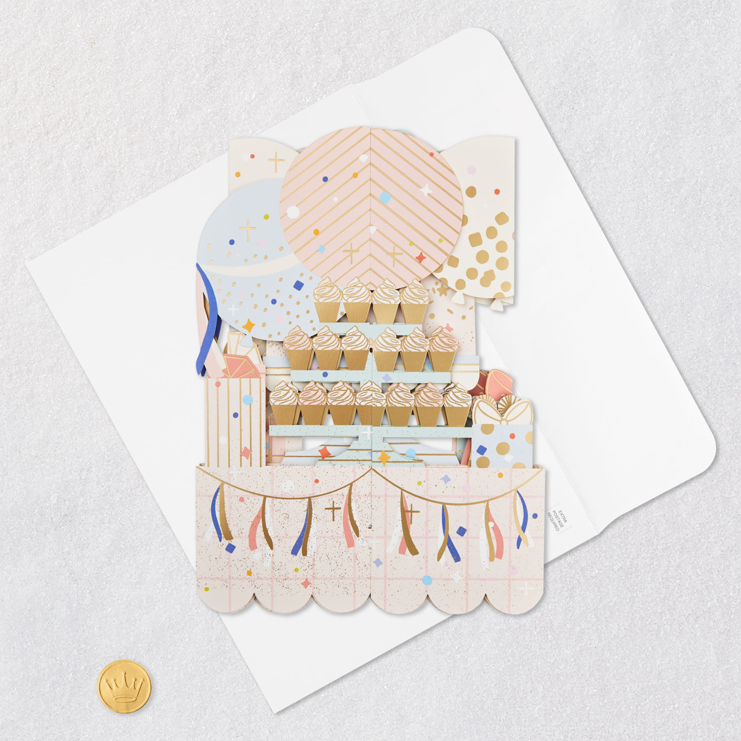 Jumbo Pile on the Fun Cake and Balloons 3D Pop-Up Birthday Card for only USD 12.99 | Hallmark