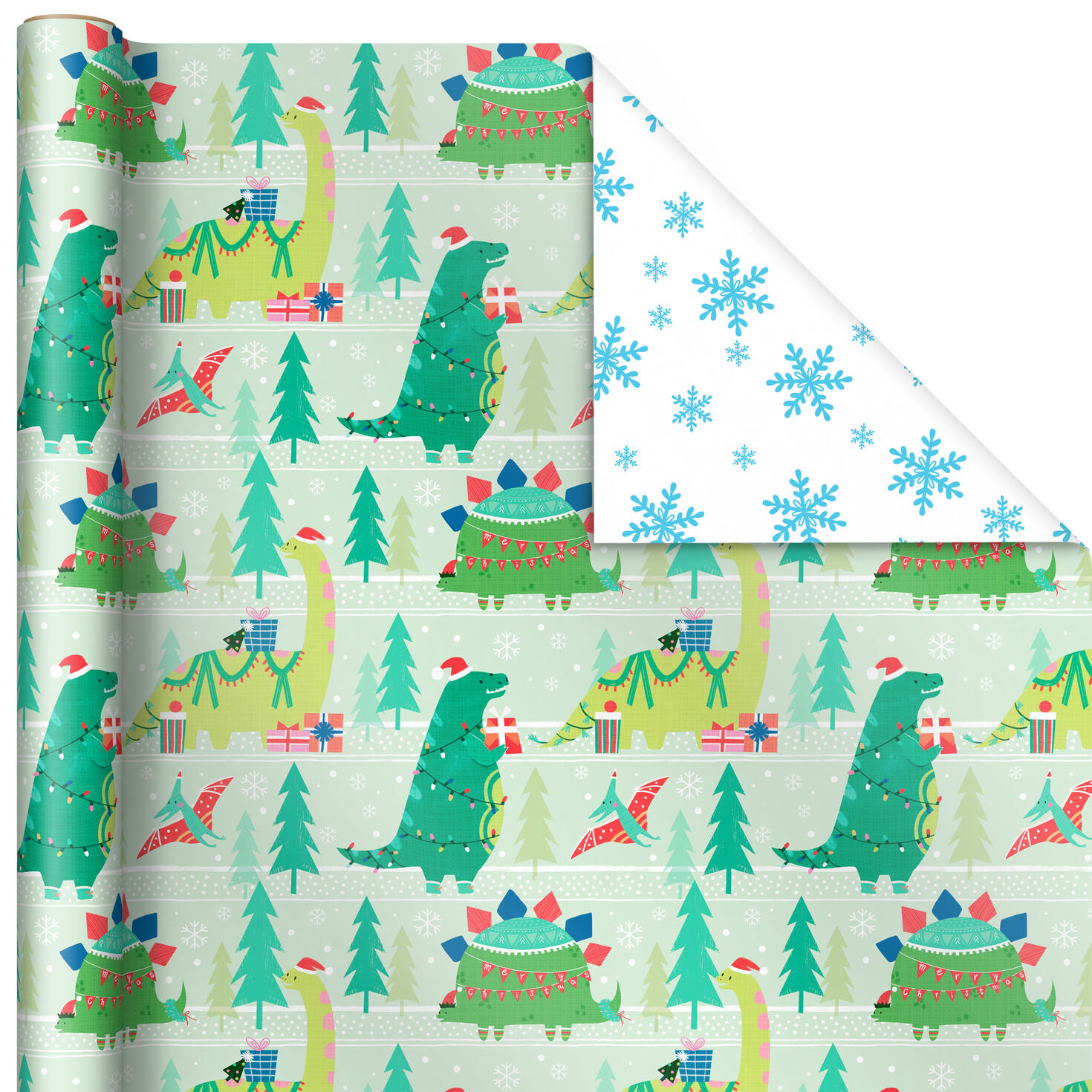 Kids Reversible Christmas Gift Wrap Assortment  image number 4