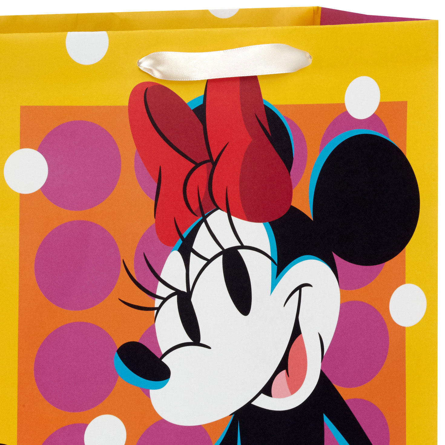 Minnie Mouse Polka Dots Large Gift Bag Handle Detail image number 4