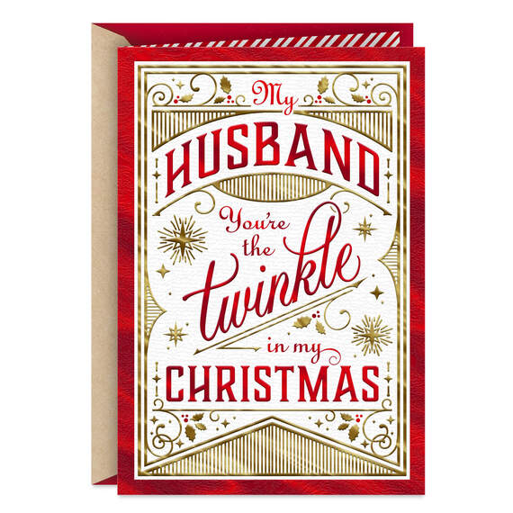 You're the Twinkle Christmas Card for Husband, , large image number 1
