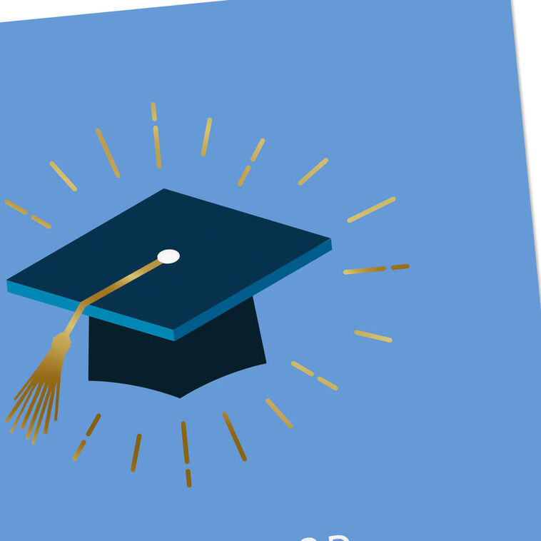 grad cards near me Hallmark Graduation Card So Proud of You Black and Gold | Delivery Near Me