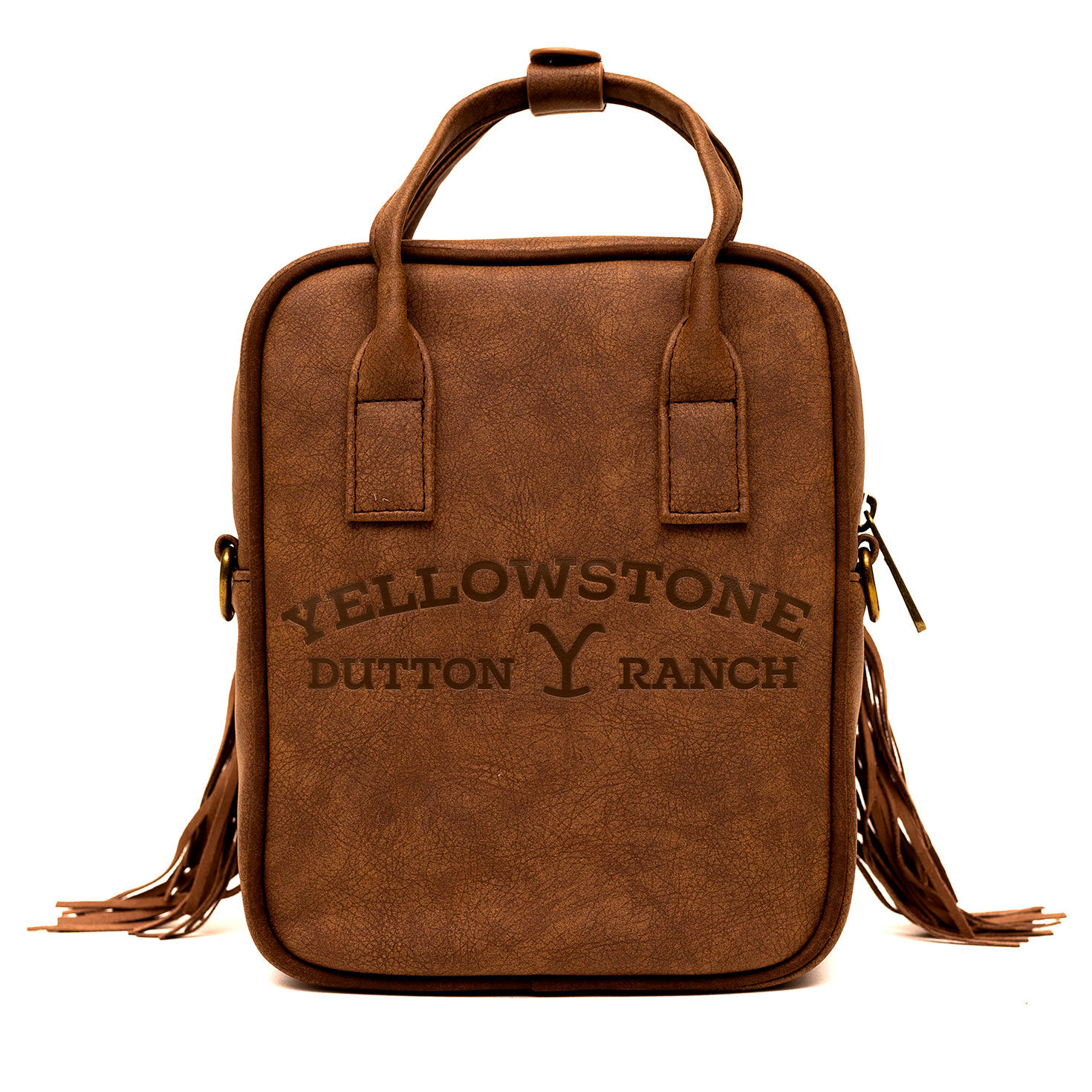Yellowstone Dutton Ranch Cowhide Crossbody Bag  image number 3