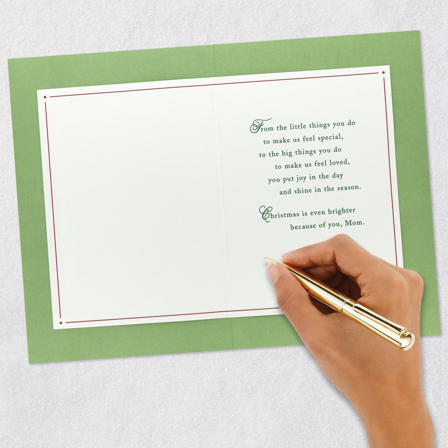 We're So Grateful for You Christmas Card for Mom From Us, , large image number 6