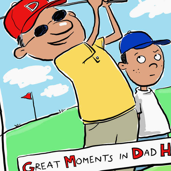 Way Above Par Golf Joke Funny Father's Day Card for Dad, , large image number 4