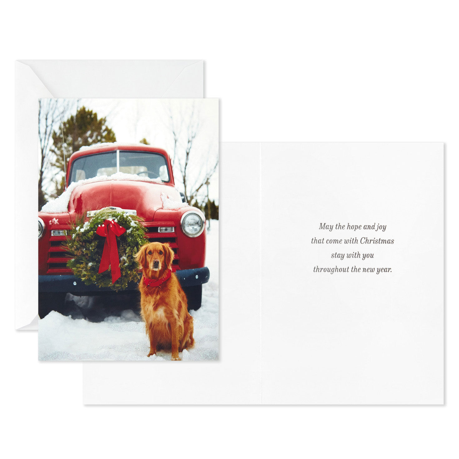 Vintage Holidays Assorted Boxed Christmas Cards Card Front with Sentiment image number 4